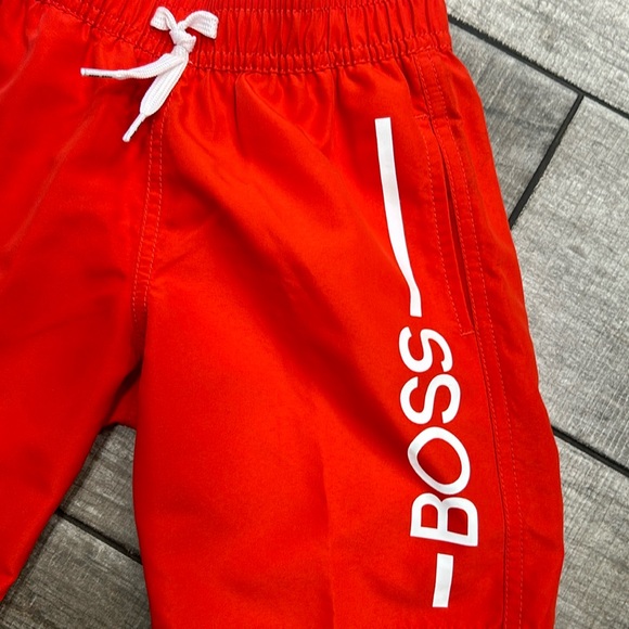 100% Authentic Hugo Boss boys / kids swim trunk shorts - NWT Price is FIRM - Picture 3 of 5